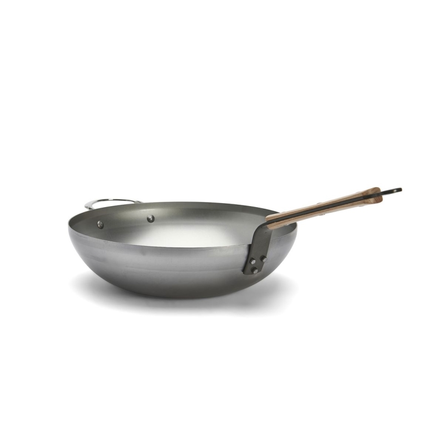 De Buyer 5717.32 - Panvica Wok MINERAL B BOIS 32 cm