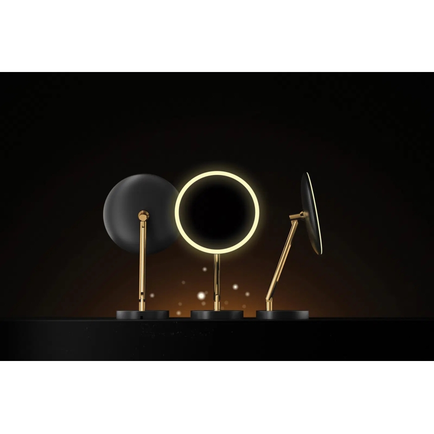 Deante ADI_Z812 - LED Kúpeľňové nabíjacie kozmetické zrkadlo SILIA LED/5V 5000 mAh 2700-6500K IP44