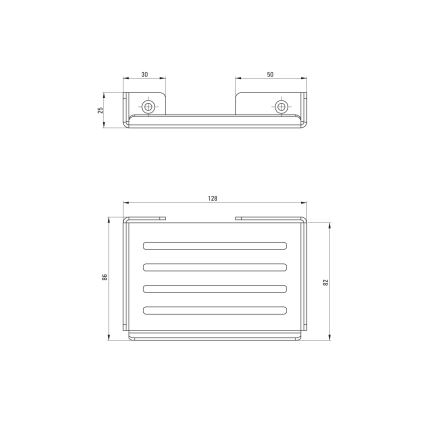 Deante ADM_A411 - Nástenná mydelnička MOKKO biela