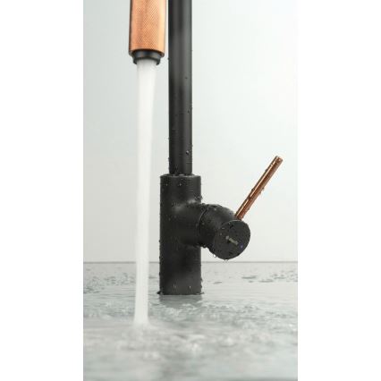 Deante BCA_B64M - Drezová batéria ASTER čierna/mosadz