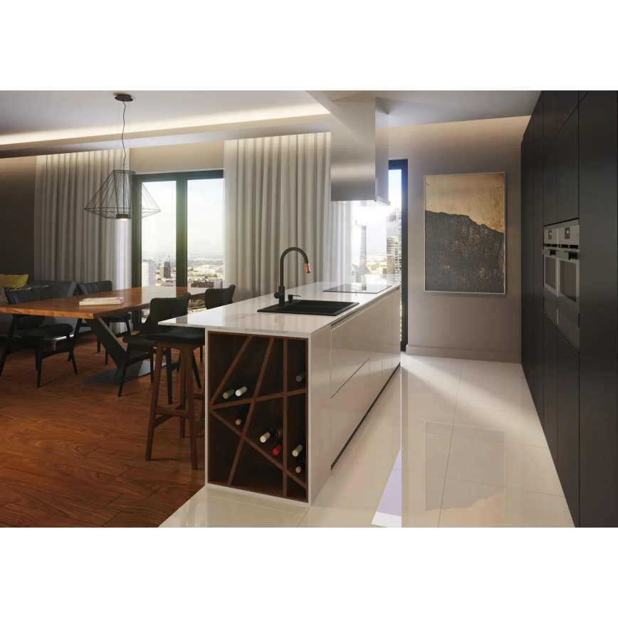 Deante BCA_B64M - Drezová batéria ASTER čierna/mosadz