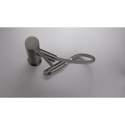 Deante BGE_D22M - Umývadlová batéria s vysúvacou sprškou ORA 22,9 cm titan