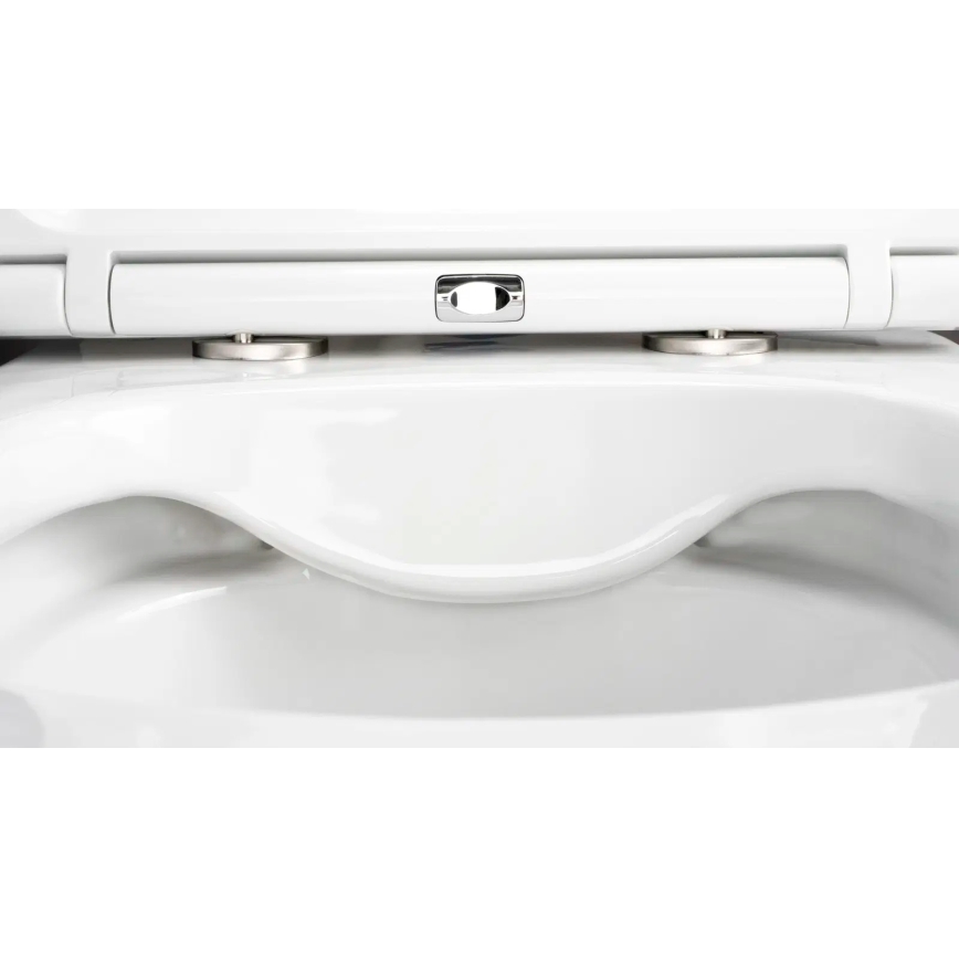 Deante CGRD6ZPW - Závesné WC s doskou ROUND keramika/biela