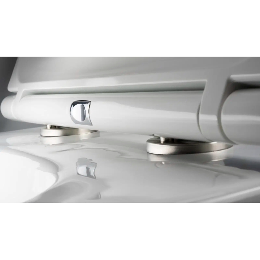 Deante CGRD6ZPW - Závesné WC s sedátkom SoftClose ROUND keramika/biela