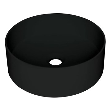 Deante CQS_NU4S - Umývadlo na dosku SILIA pr. 36 cm granit/čierna