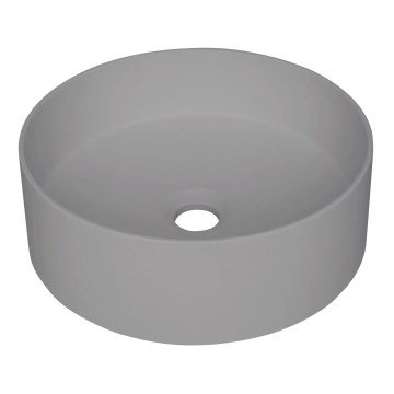 Deante CQS_SU4S - Umývadlo na dosku SILIA pr. 36 cm granit/metalická sivá