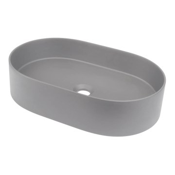 Deante CQS_SU6S - Umývadlo na dosku SILIA 35x55 cm granit/metalická sivá