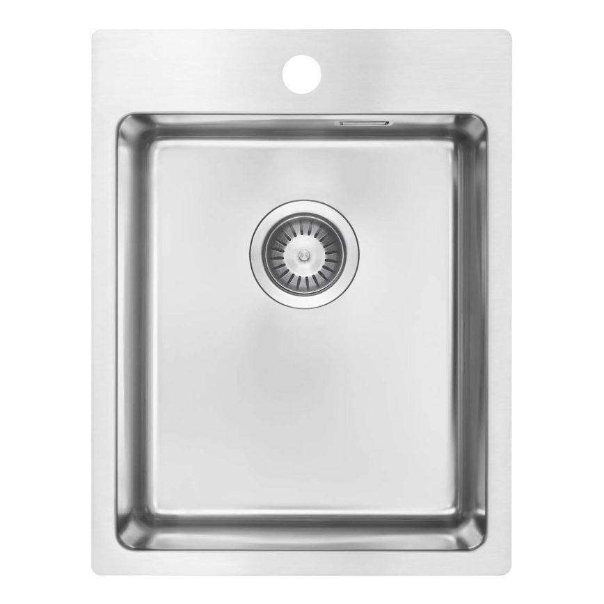 Deante ZPO_010E - Kuchynský drez OLFATO 50,5x39 cm kefovaná oceľ
