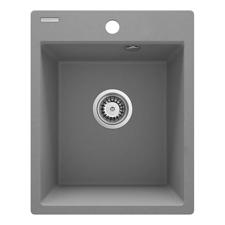 Deante ZRC_S103 - Kuchynský drez CORIO 50x40 cm granit/metalická šedá