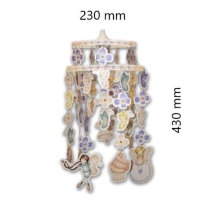 Decofun 70-114 - Detské tienidlo k detskému lustru HEIRLOOM E27 430x230 mm