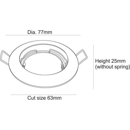 Deko-Light 120018 - Podhľadové svietidlo RUND 1xGU5,3-MR16/35W/12V lesklý chróm