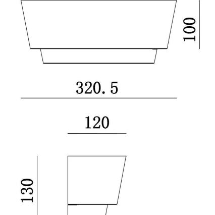 Deko-Light 341205 - Nástenné svietidlo TWYNNDA 1xE14/40W/230V biela