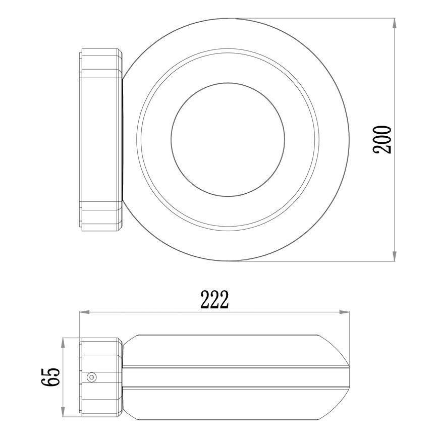Deko-Light 731081 - LED Vonkajšie nástenné svietidlo MUSCAE LED/13W/230V IP54 antracit