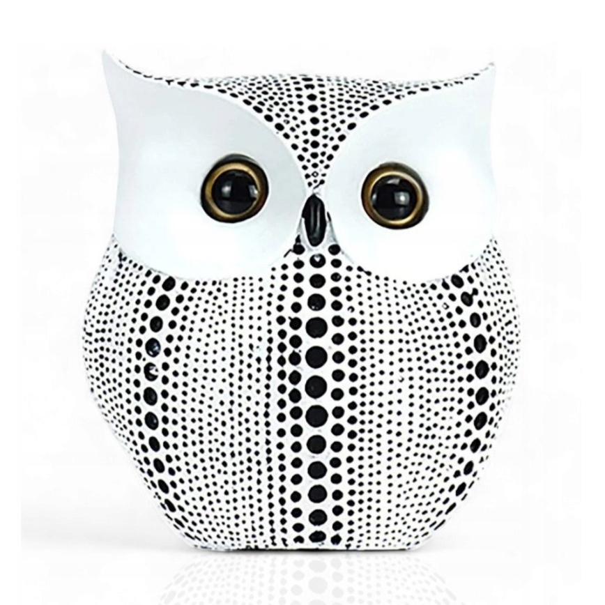 Dekorácia na stôl 15 cm biela/čierna