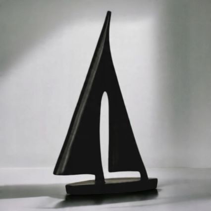 Dekorácia na stôl 28 cm živica/čierna