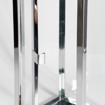 Dekoračná lucerna TOWER 29 cm lesklý chróm