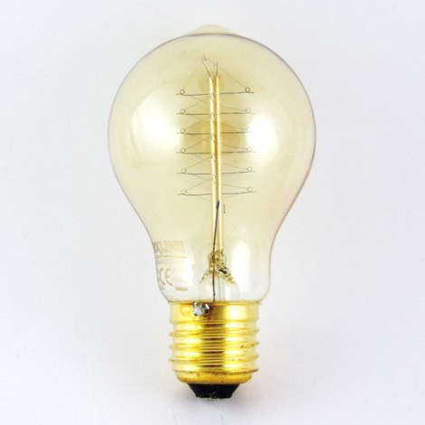 Dekoračná stmievateľná žiarovka VINTAGE A19 E27/40W/230V 2000K