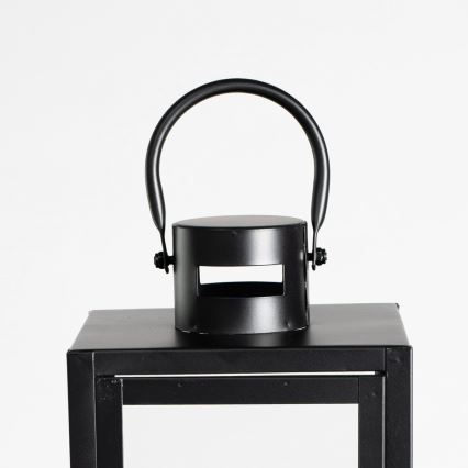 Dekoratívna lucerna 49 cm čierna