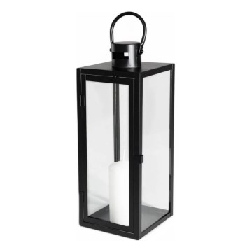 Dekoratívna lucerna 63 cm čierna