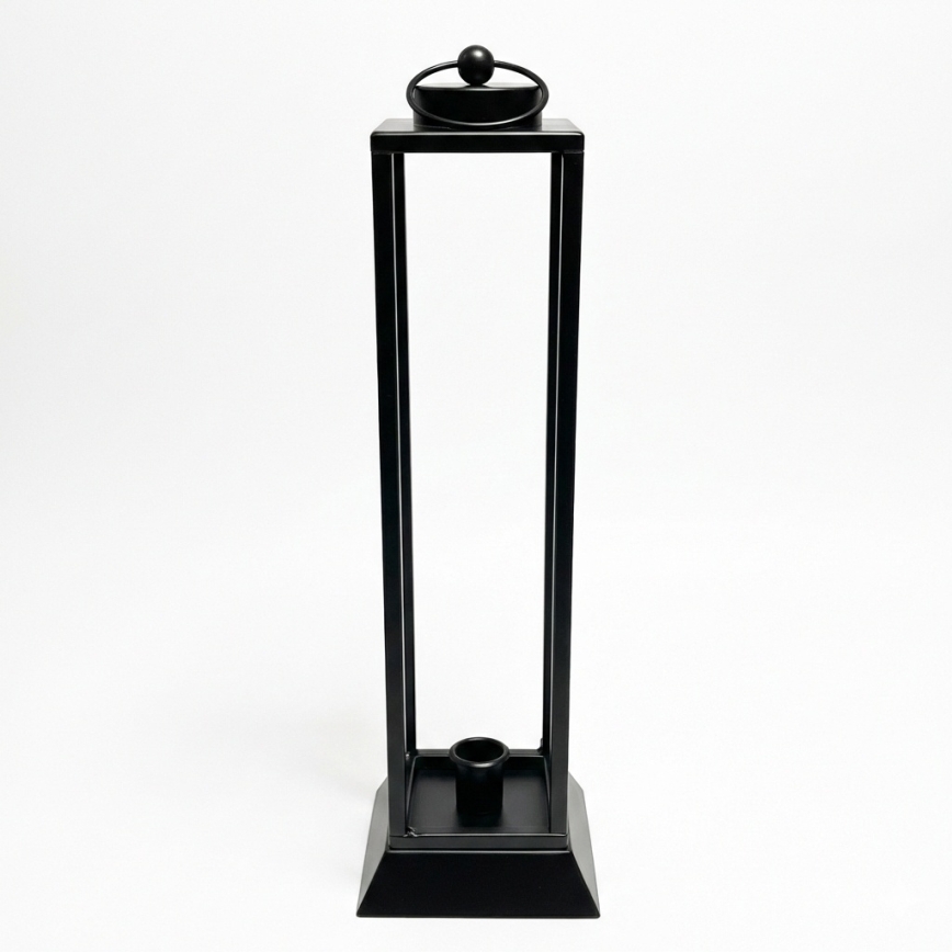 Dekoratívna lucerna HALL 45,5 cm, čierna