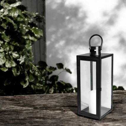 Dekoratívna lucerna TOWER 38 cm čierna