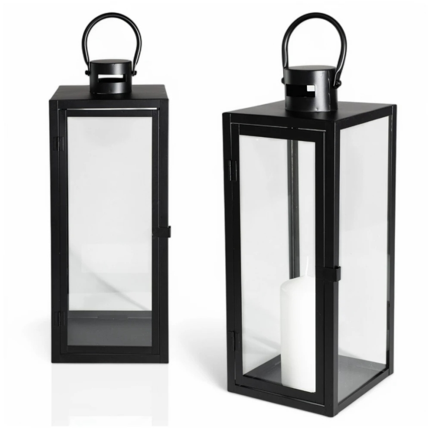 Dekoratívna lucerna TOWER 63 cm čierna