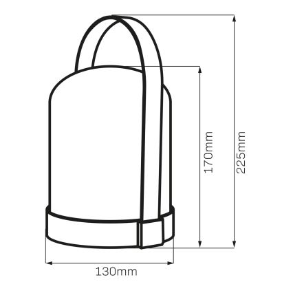 Dekoratívna stolná LED lampa RGBW MINORKA LED/0,3W/4,5V 3xAA