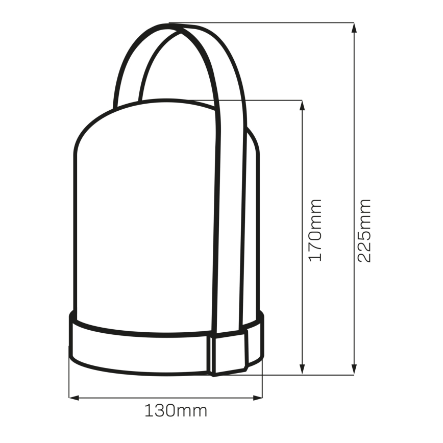 Dekoratívna stolná LED lampa RGBW MINORKA LED/0,3W/4,5V 3xAA