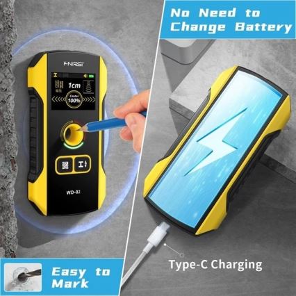 Detektor kovov, napätia a nehomogenít 300 mAh 5V