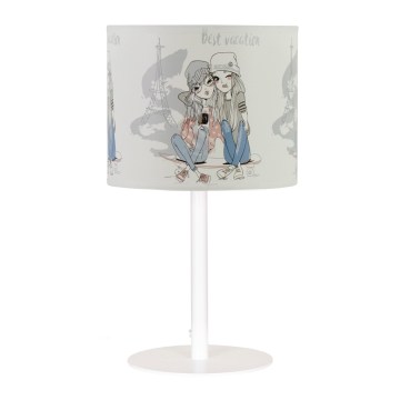 Detská stolná lampa GIRLS VIBES 1xE27/60W/230V pr. 18 cm Paris