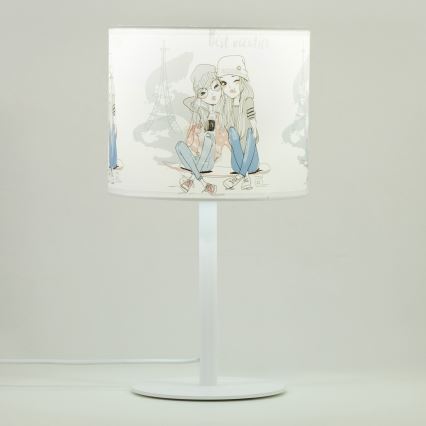 Detská stolná lampa GIRLS VIBES 1xE27/60W/230V pr. 18 cm Paris