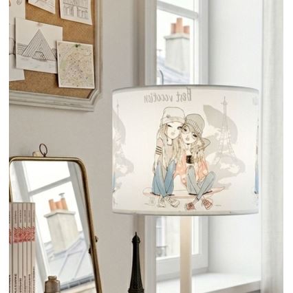 Detská stolná lampa GIRLS VIBES 1xE27/60W/230V pr. 18 cm Paris