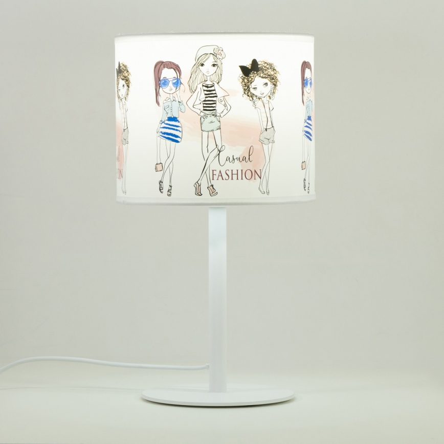 Detská stolná lampa GIRLS VIBES 1xE27/60W/230V pr. 18 cm pre dievčatá