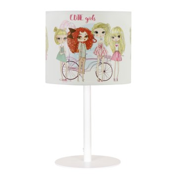 Detská stolná lampa GIRLS VIBES 1xE27/60W/230V, pr. 18 cm — pre dievčatá