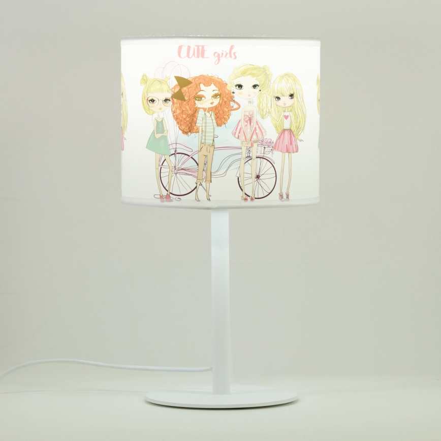 Detská stolná lampa GIRLS VIBES 1xE27/60W/230V, pr. 18 cm — pre dievčatá