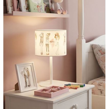 Detská stolná lampa GIRLS VIBES 1xE27/60W/230V, priemer 18 cm, pre dievčatá