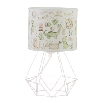 Detská stolná lampa KIDS ROOM 1xE27/60W/230V pr. 18 cm dinosaurus