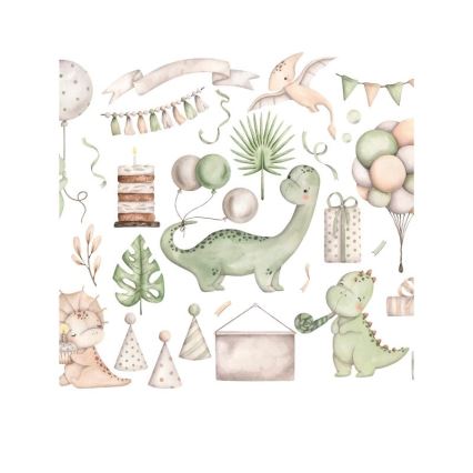 Detská stolná lampa KIDS ROOM 1xE27/60W/230V pr. 18 cm dinosaurus