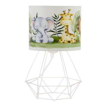 Detská stolná lampa KIDS ROOM 1xE27/60W/230V pr. 18 cm džungľa