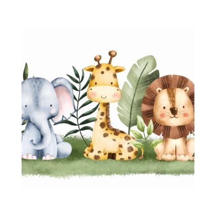 Detská stolná lampa KIDS ROOM 1xE27/60W/230V pr. 18 cm džungľa