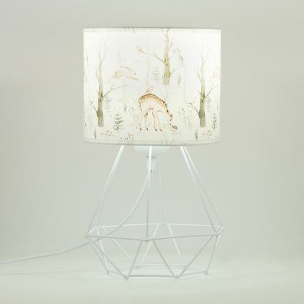 Detská stolná lampa KIDS ROOM 1xE27/60W/230V pr. 18 cm zvieratká