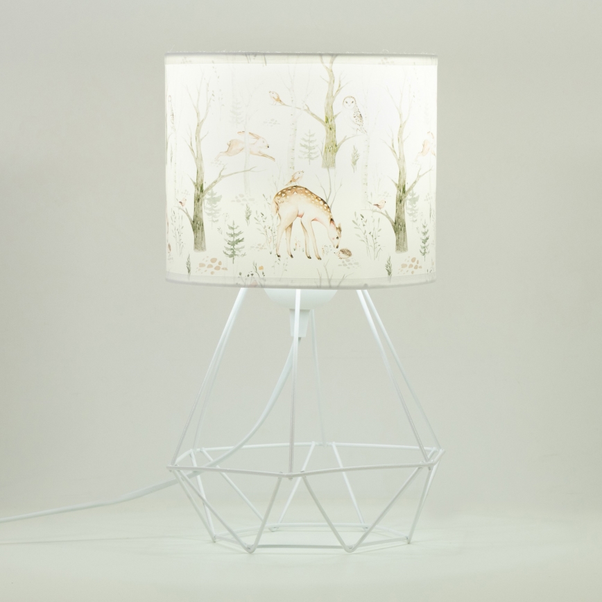 Detská stolná lampa KIDS ROOM 1xE27/60W/230V pr. 18 cm zvieratká