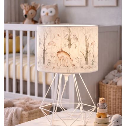 Detská stolná lampa KIDS ROOM 1xE27/60W/230V pr. 18 cm zvieratká