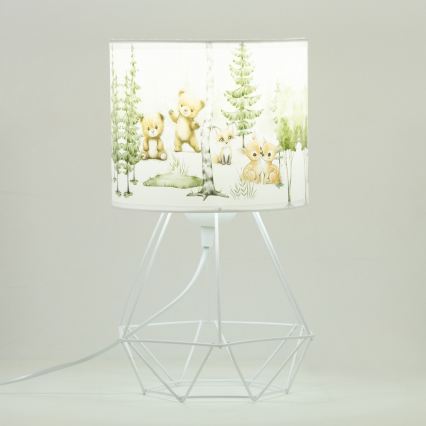 Detská stolná lampa KIDS ROOM 1xE27/60W/230V pr. 18 cm zvieratká