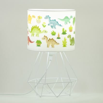 Detská stolná lampa KIDS ROOM 1xE27/60W/230V priemer 18 cm dinosaurus