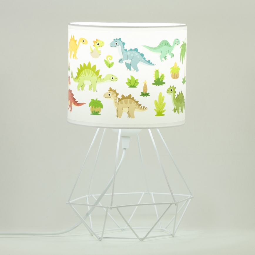 Detská stolná lampa KIDS ROOM 1xE27/60W/230V priemer 18 cm dinosaurus