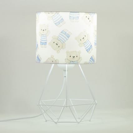 Detská stolná lampa KIDS ROOM 1xE27/60W/230V, priemer 18 cm, medvedík