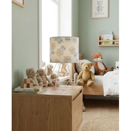 Detská stolná lampa KIDS ROOM 1xE27/60W/230V, priemer 18 cm, medvedík