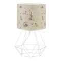 Detská stolná lampa KIDS ROOM 1xE27/60W/230V, priemer 18 cm, motív zvieratiek