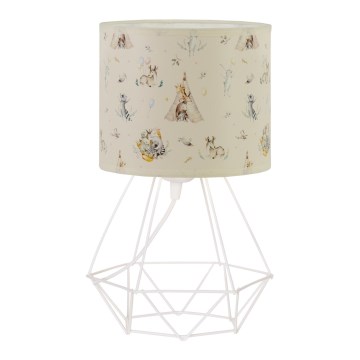 Detská stolná lampa KIDS ROOM 1xE27/60W/230V, priemer 18 cm, motív zvieratiek
